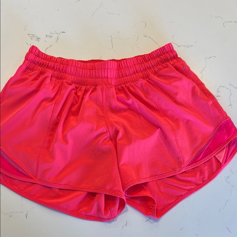 Lululemon Hotty Hot Pink Athletic Shorts 6 Tall 4” inseam